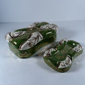 VTG Mid Century Ardalt Italian Cigarette Trinket Box Hand Painted Ashtray